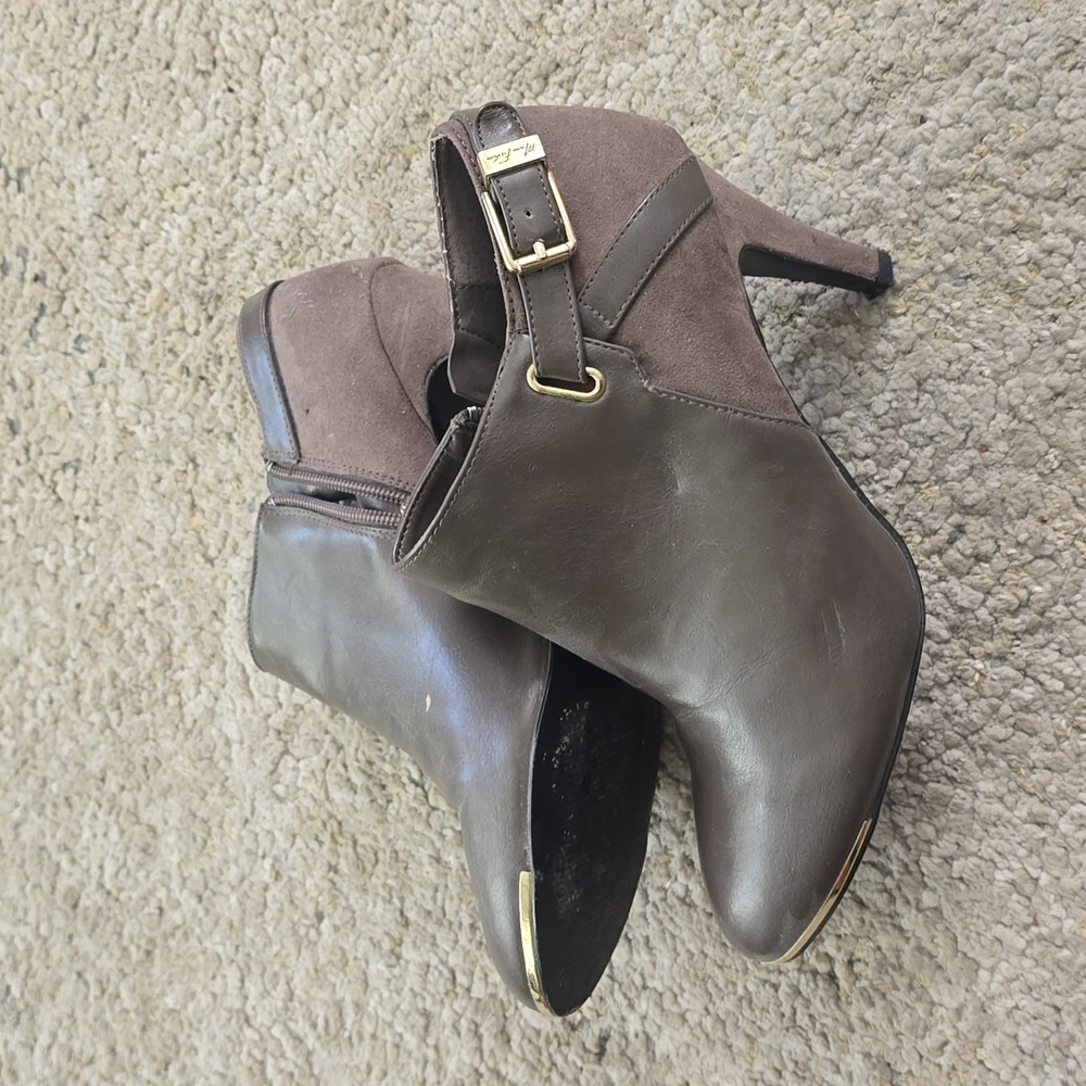Marc Fisher grey booties